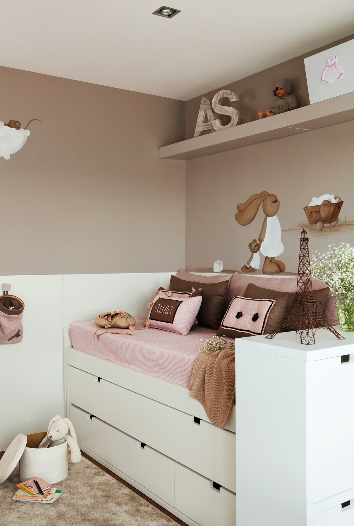 Habitación infantil con cama nido con cajones (00369360)