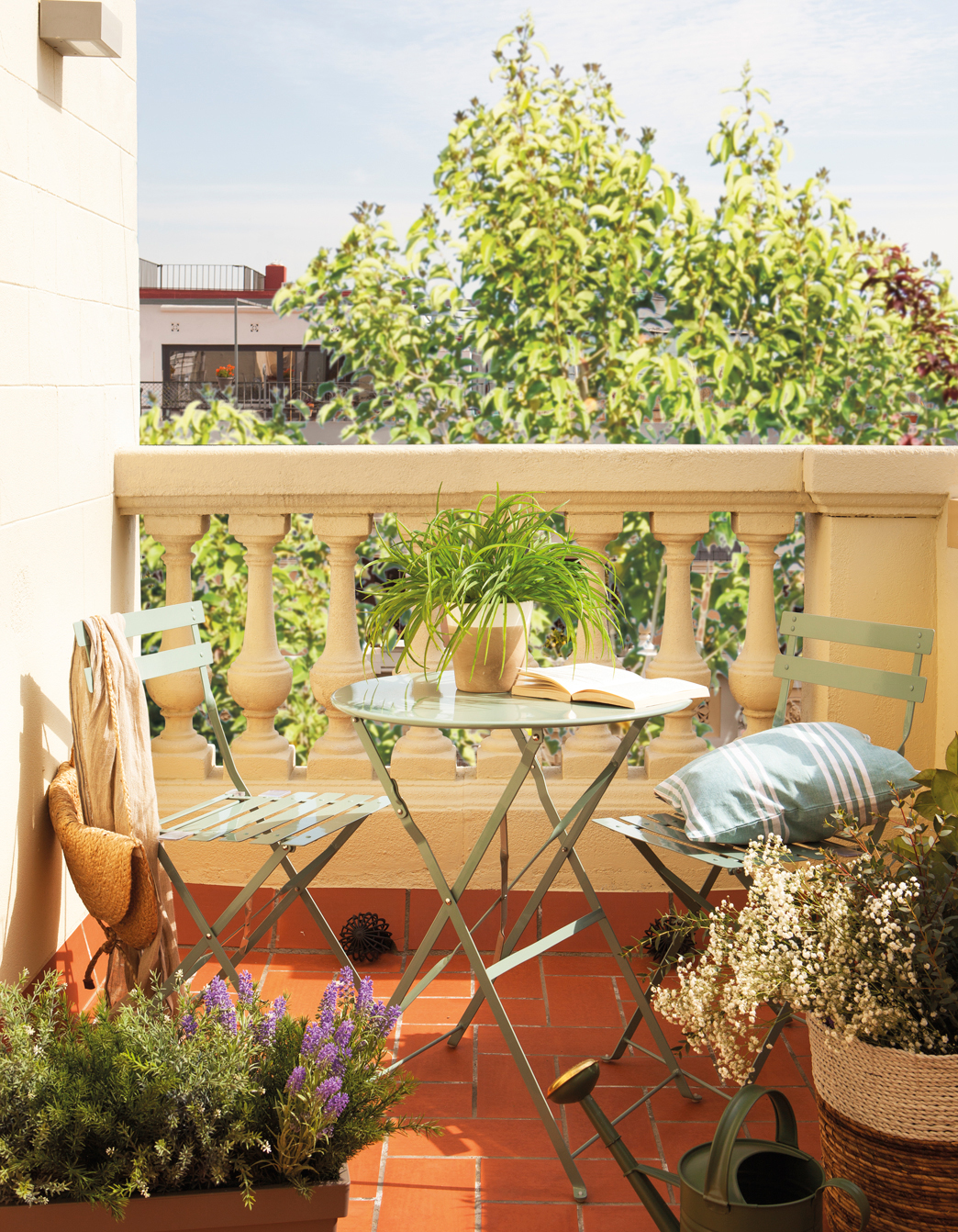 7.Terraza con plantas y pequeña mesa redonda de exterior-00442270