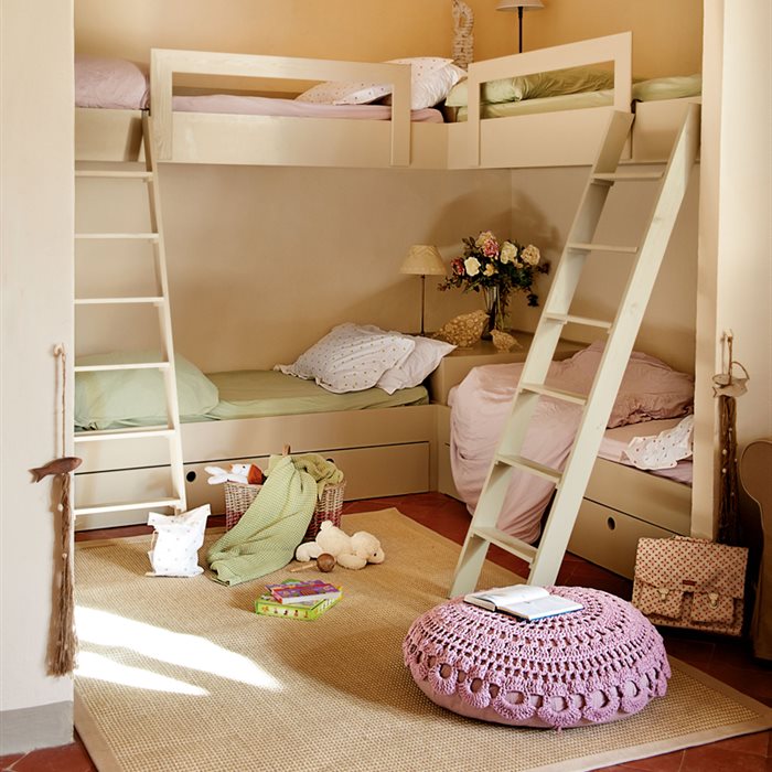 Dormitorio infantil con literas