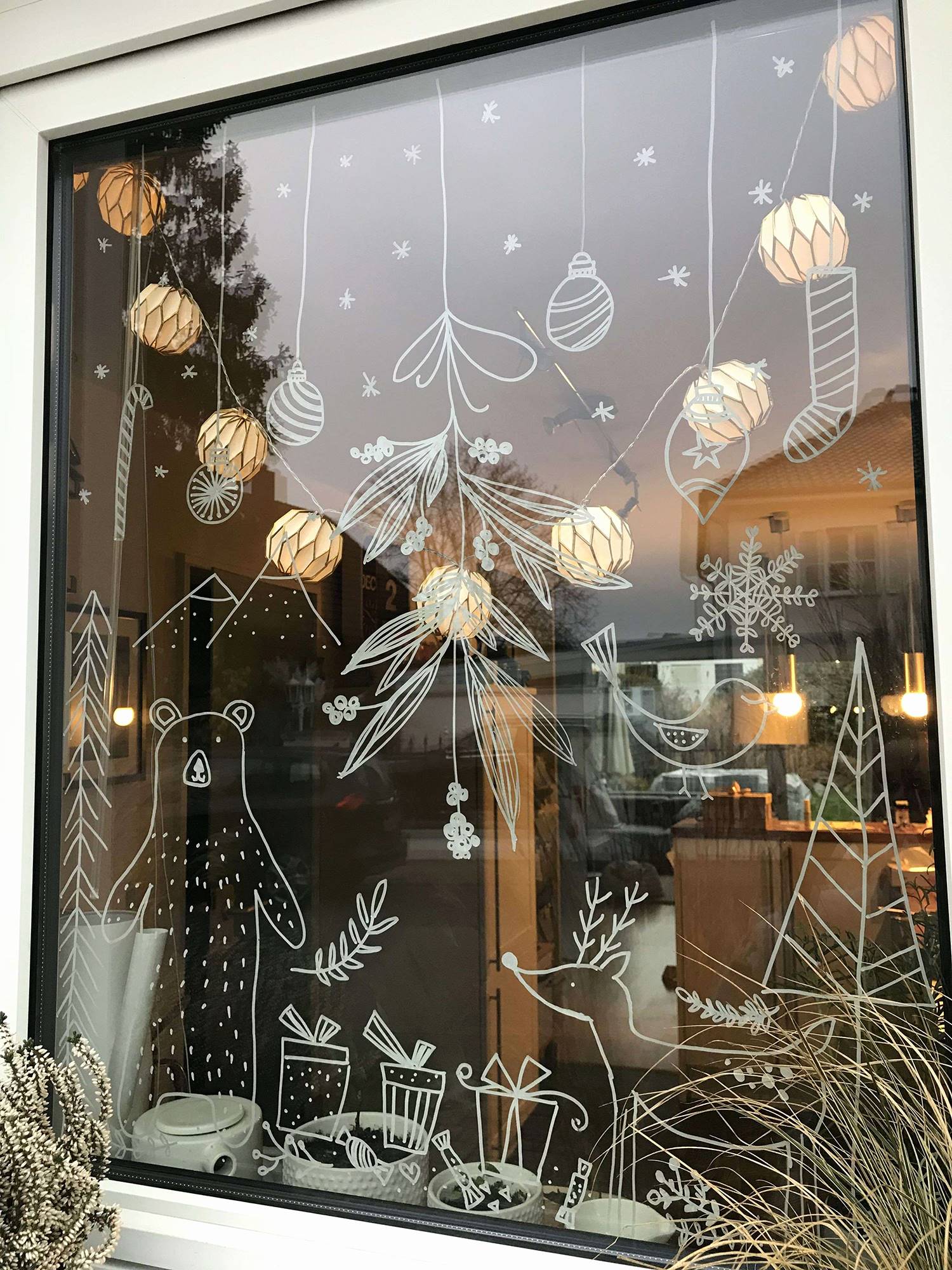 perdón marido tema 15 ideas para decorar las ventanas en Navidad
