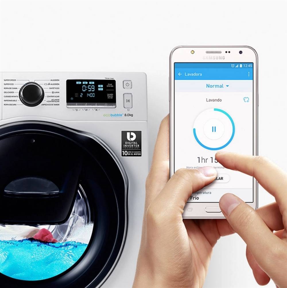 Lavadora Samsung con wifi
