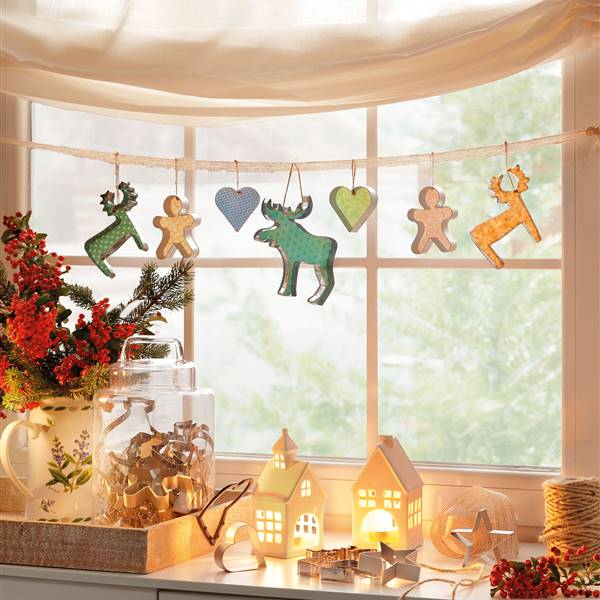 15 ideas para decorar tus ventanas de Navidad