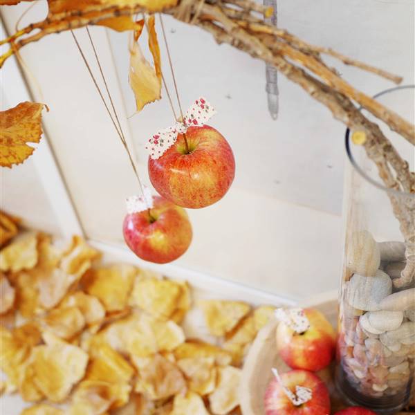 Crea originales rincones navideños con manzanas