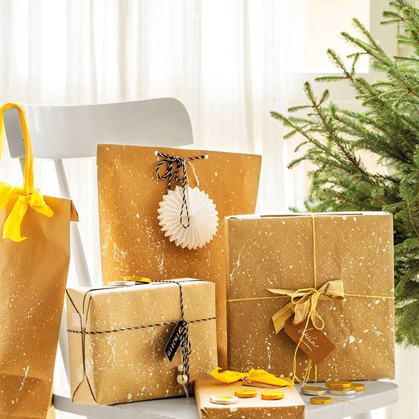 DIY Navidad Envoltorios regalo