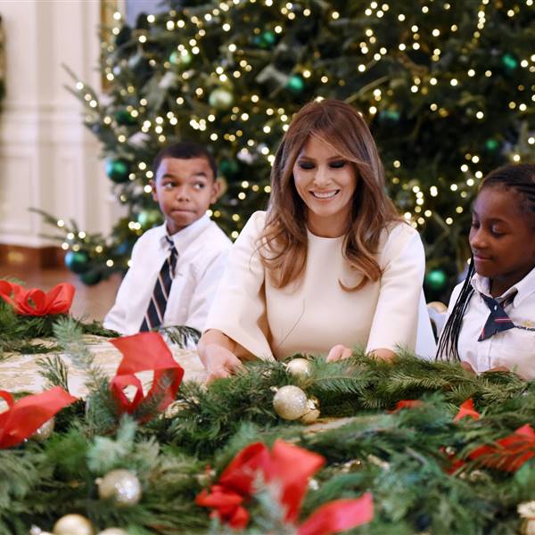 La decoración navideña de Melania Trump en la Casa Blanca 