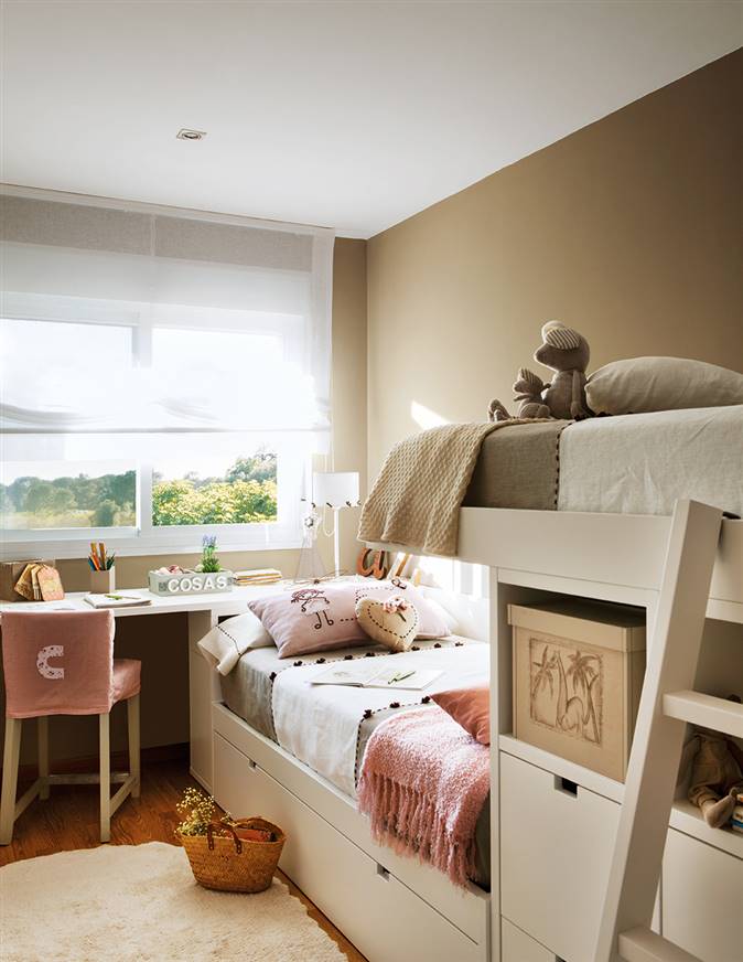 Dormitorio infantil con literas 