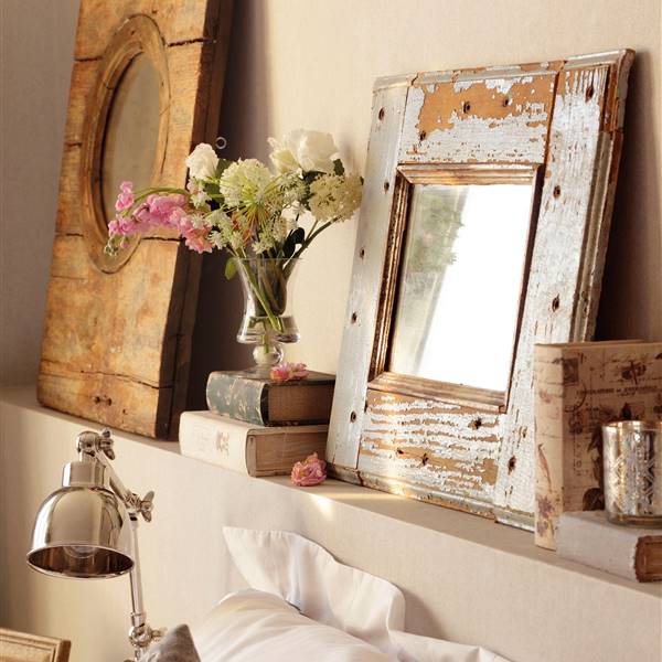 Espejo de baño adecuado para baño a prueba de humedad marco de hierro forjado a prueba de herrumbre pasillo imagen clara/dorado / 40x60 espejo de vanidad de pared ovalado sala de estar 