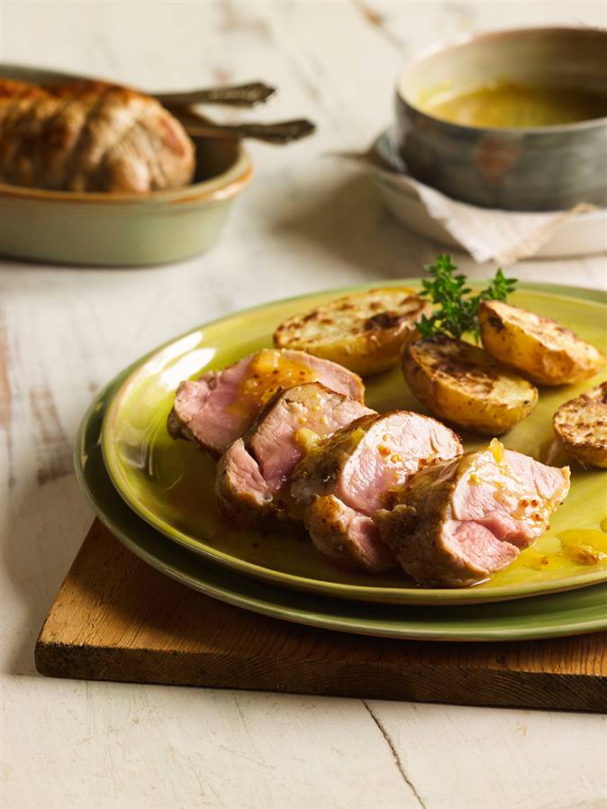 Solomillo de cerdo con patatas al horno - Como Preparar Solomillo De Cerdo Al Horno