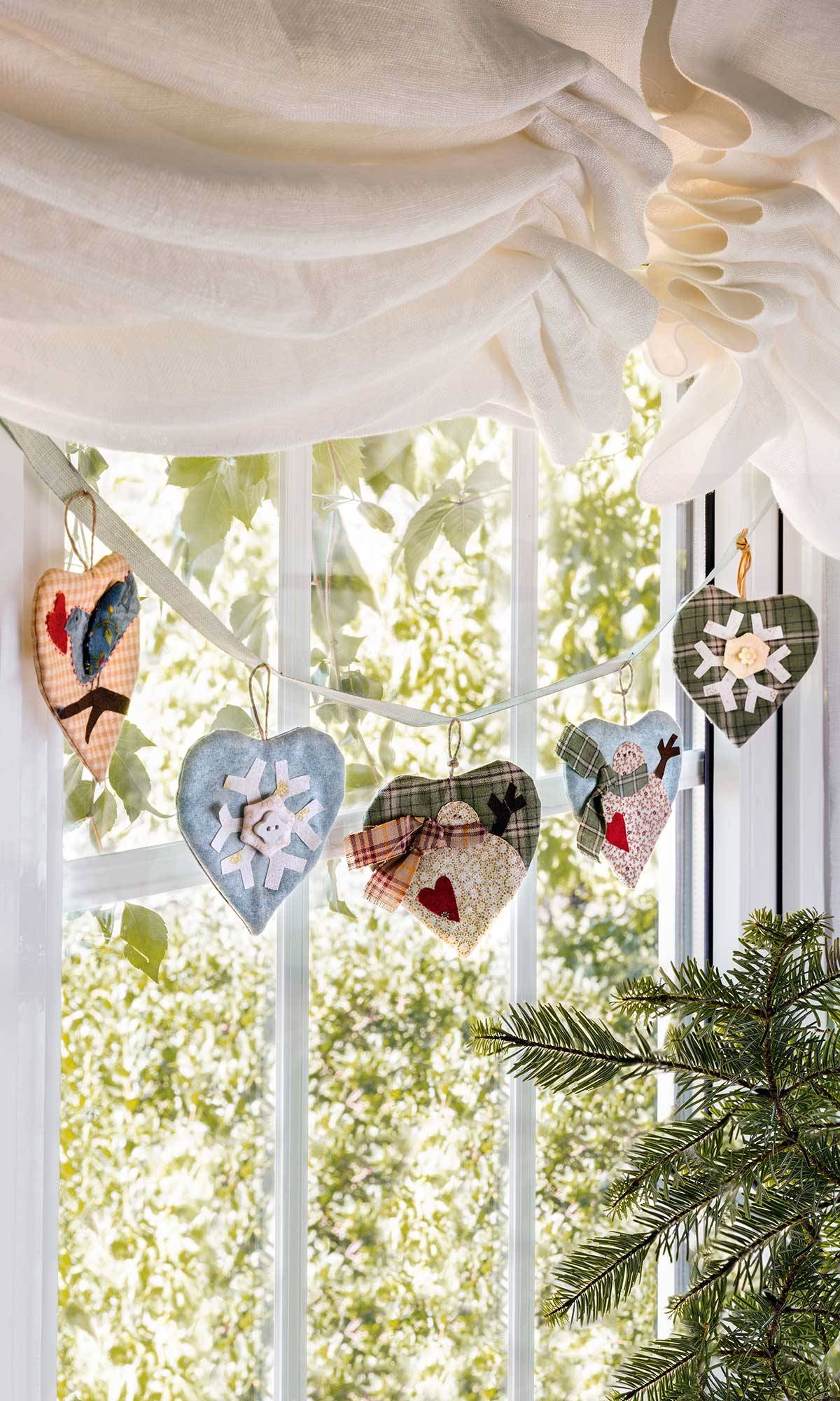 Artesanías de madera Patrón de color creativo Colgante de Navidad DIY Decorativo Amor 