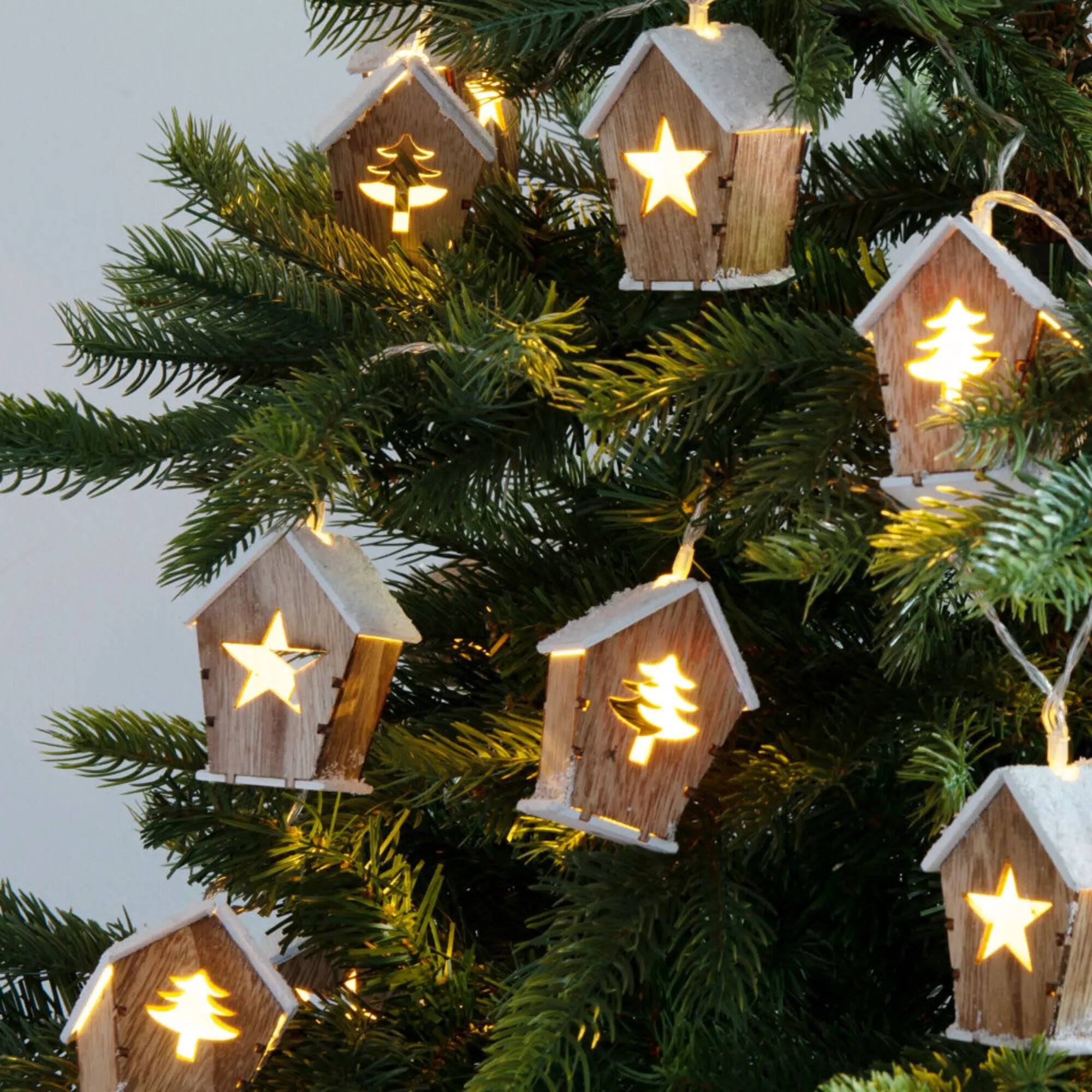 Details about   2x 24 LED Cadena de Luces Navidad Estrella Velas para Árboles Guirnalda Nuevo 
