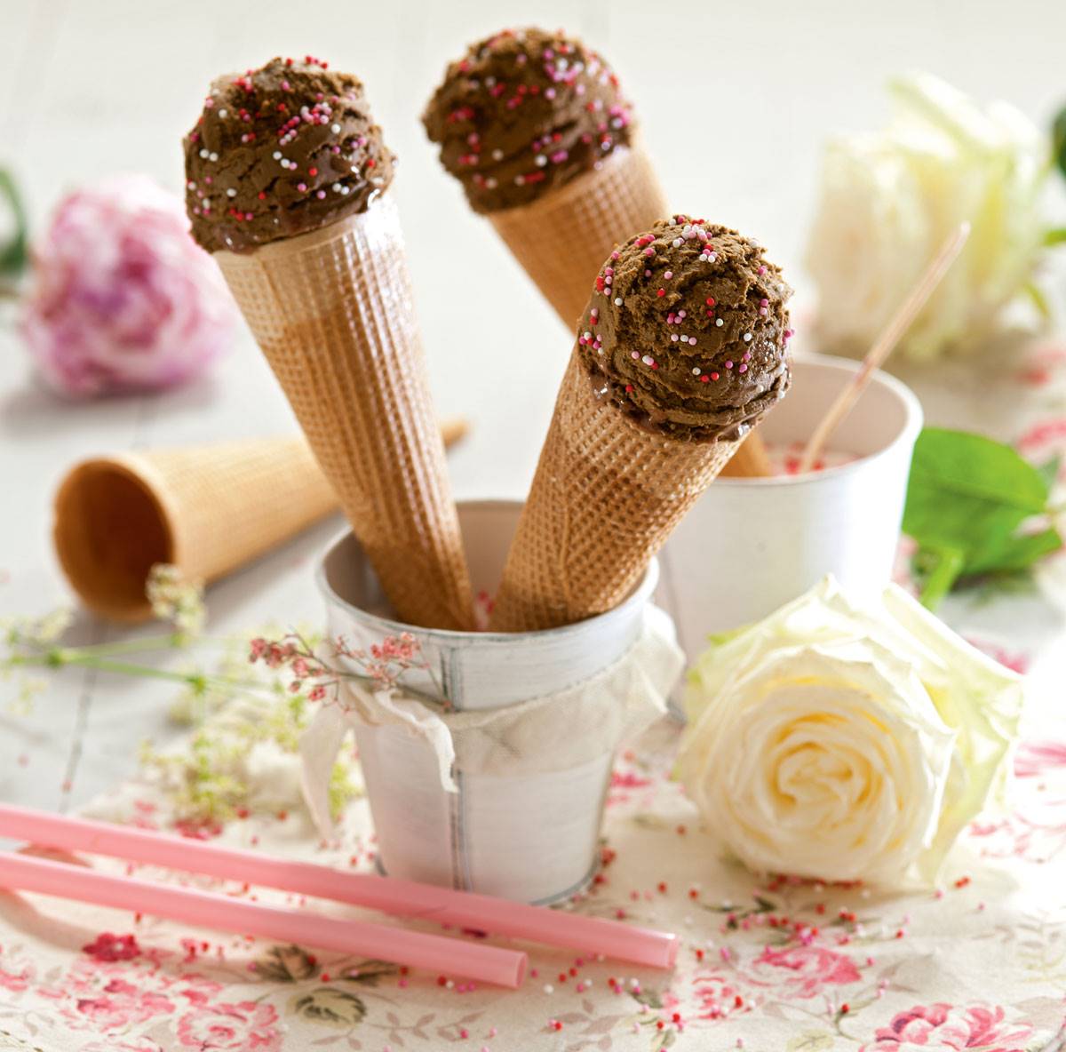 Manchas de helado de chocolate-386067