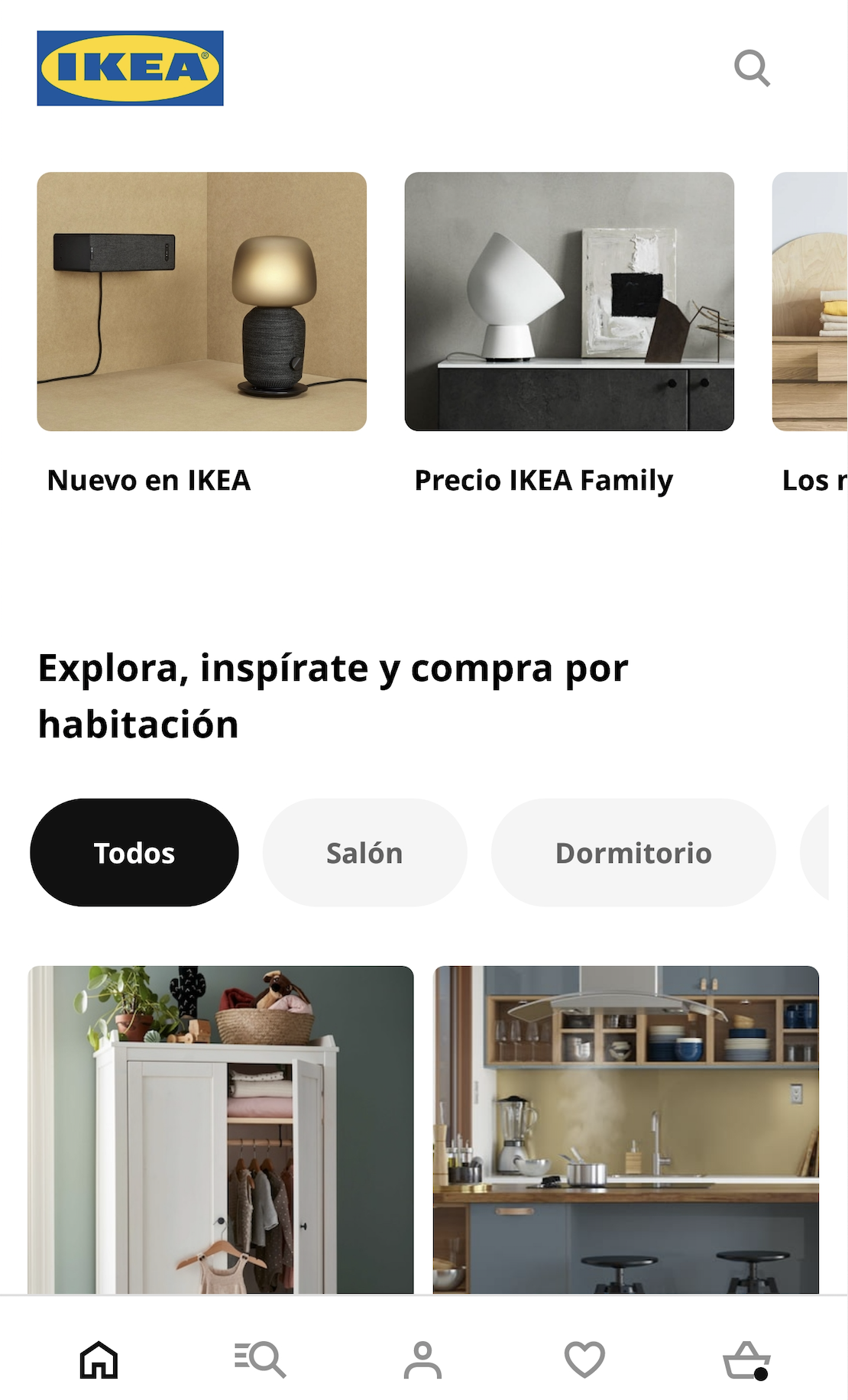 Inicio app Ikea