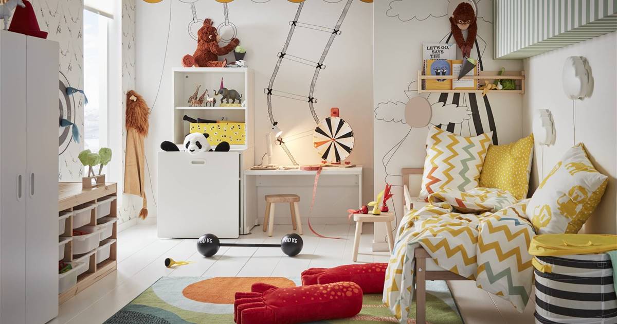 Guarda la ropa tráfico marrón Ikea te ayuda a renovar el dormitorio infantil por muy poco