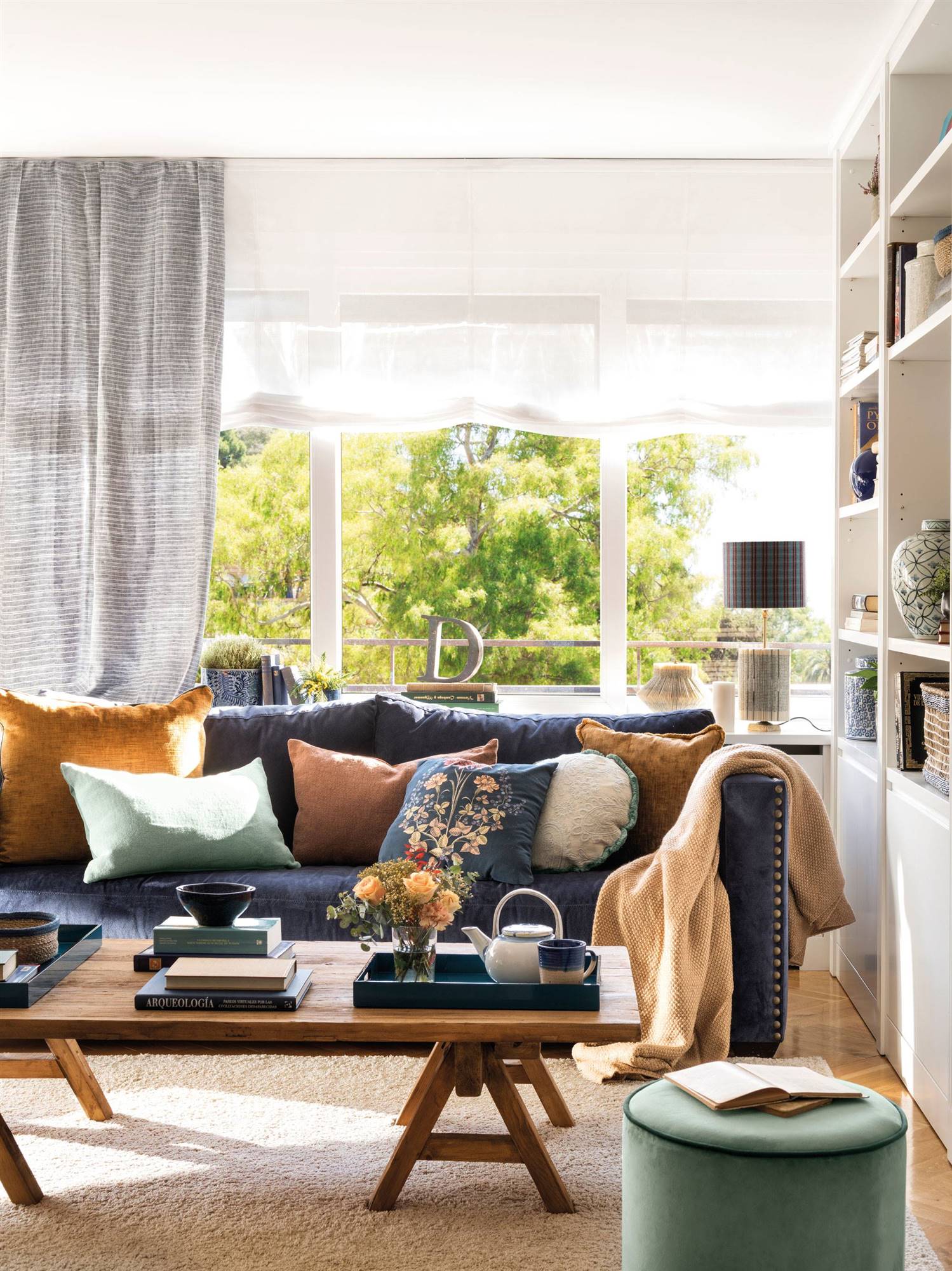 Hamburguesa web petróleo crudo Cómo decorar con muebles y complementos azules