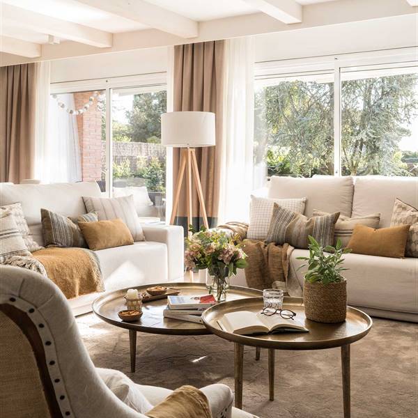 Cómo combinar sofás con cojines de rayas "muy El Mueble"