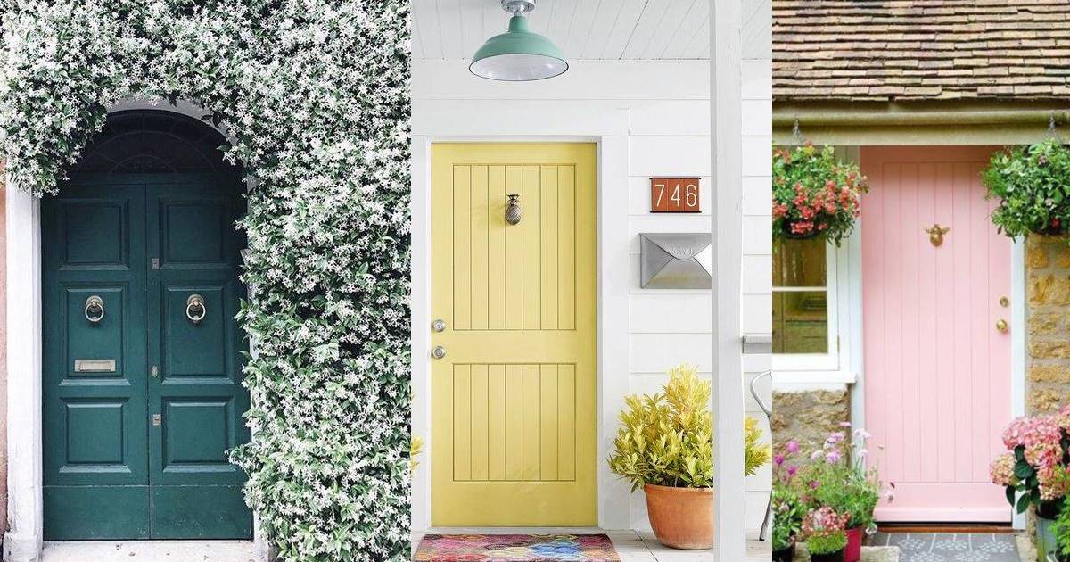 24 colores más bonitos para pintar puerta la entrada