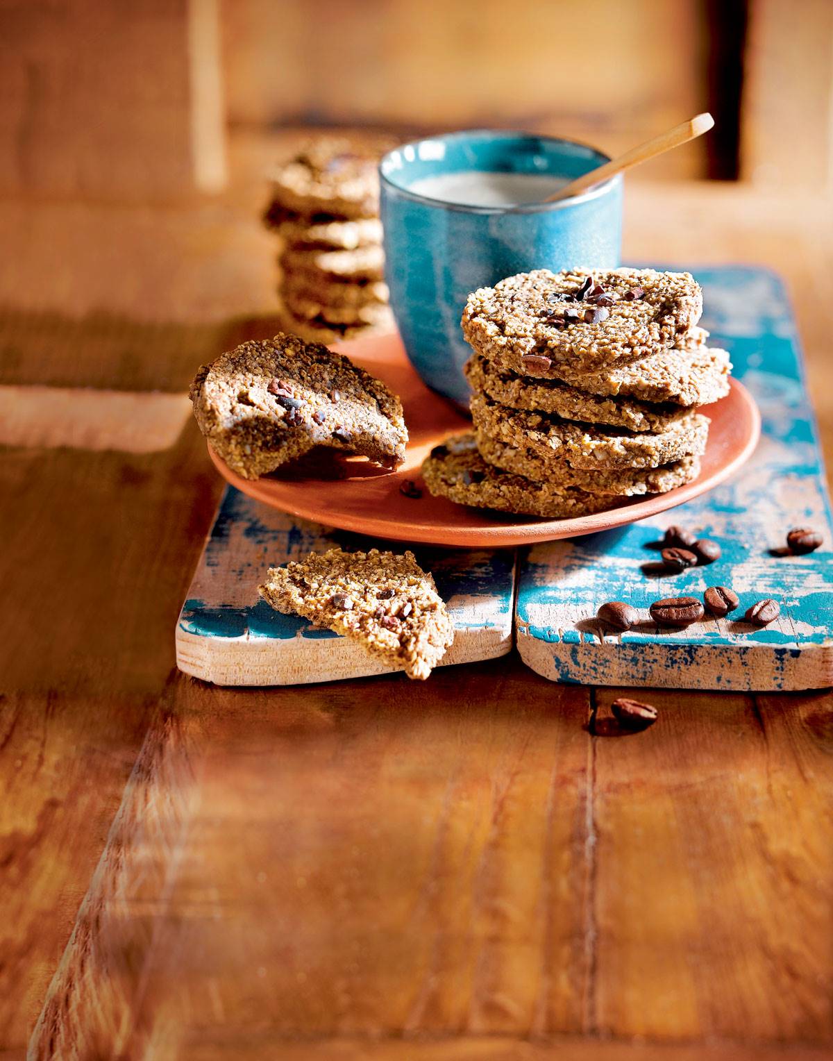 Desayunos saludables: receta de galletas de café.