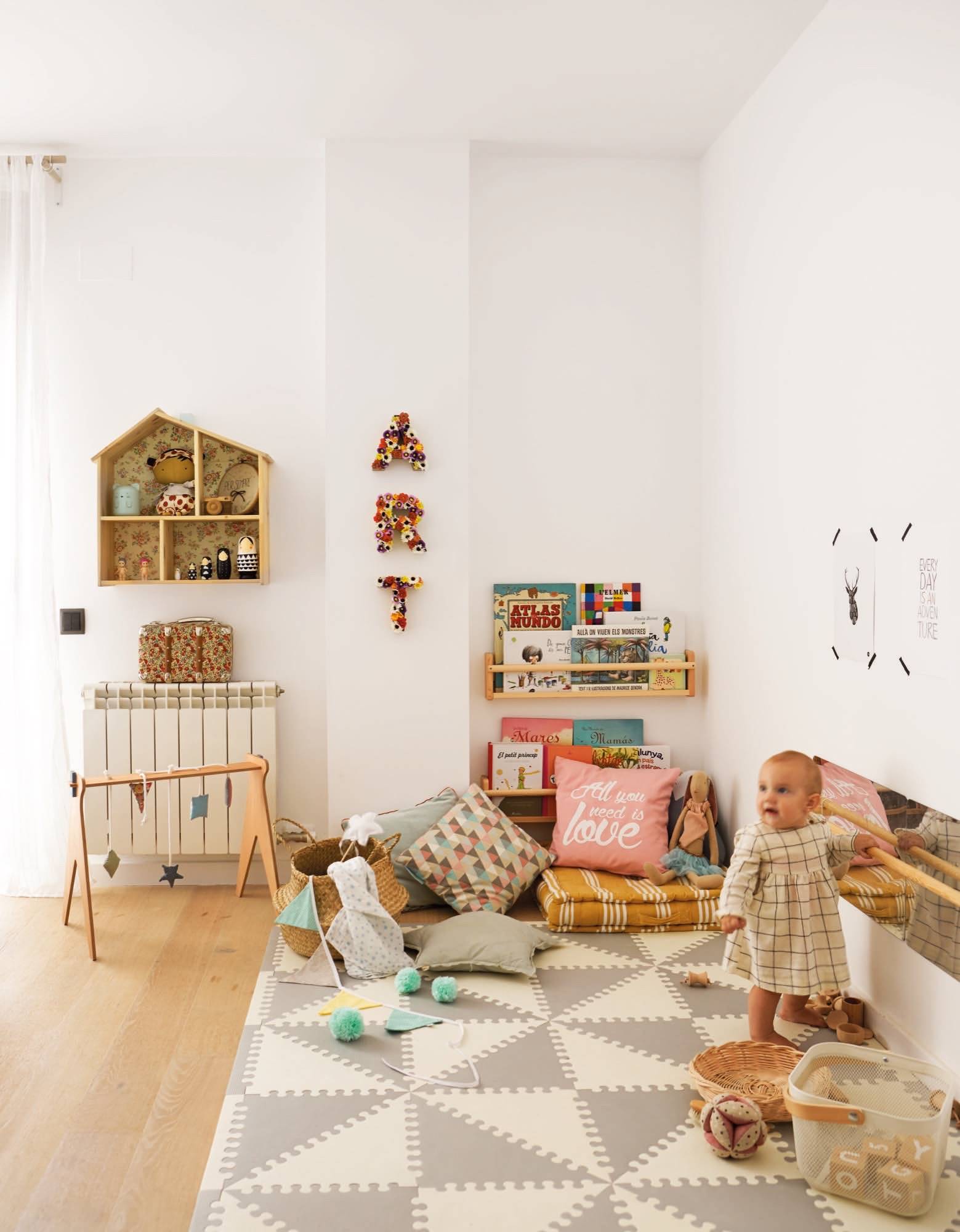 Habitaciones Montessori: decorativas