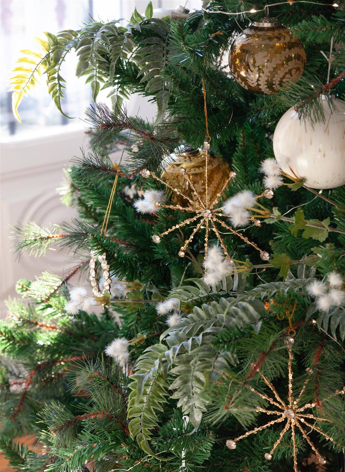 Plata Chunky / Fine Oropel de Navidad 3 Metros Decoración de Navidad decoraciones del árbol 
