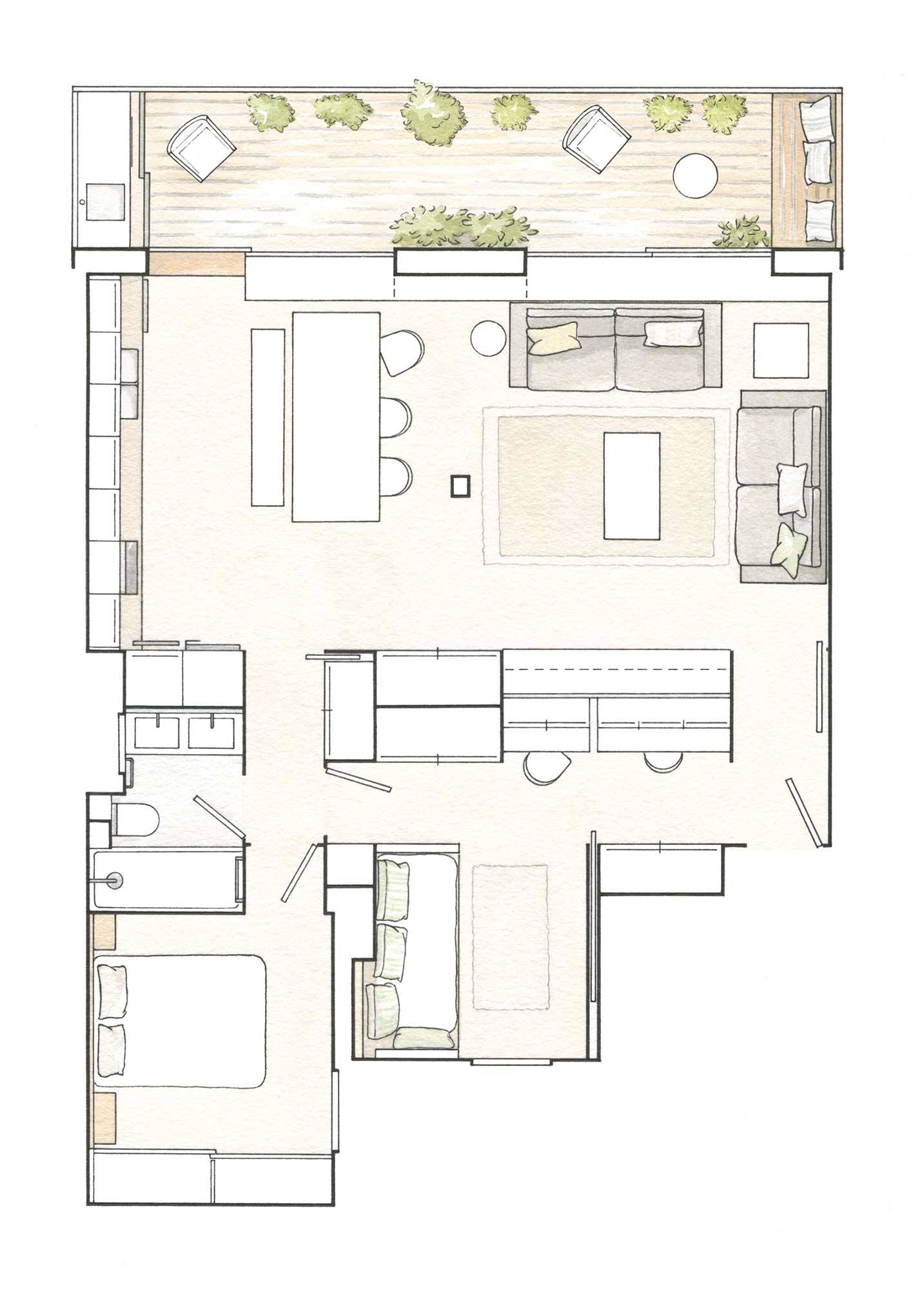 Plano de piso de 60 m2_00402137