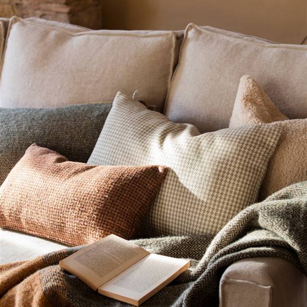 Relleno de almohadas paquete 4er cojín hotel óptica cojines decorativos sofá cojines de calidad premium 