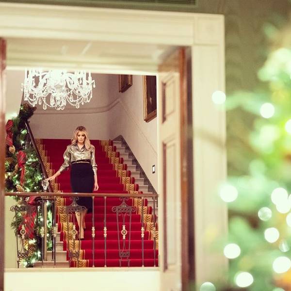 La última decoración navideña de Melania Trump en la Casa Blanca (con vídeo) 