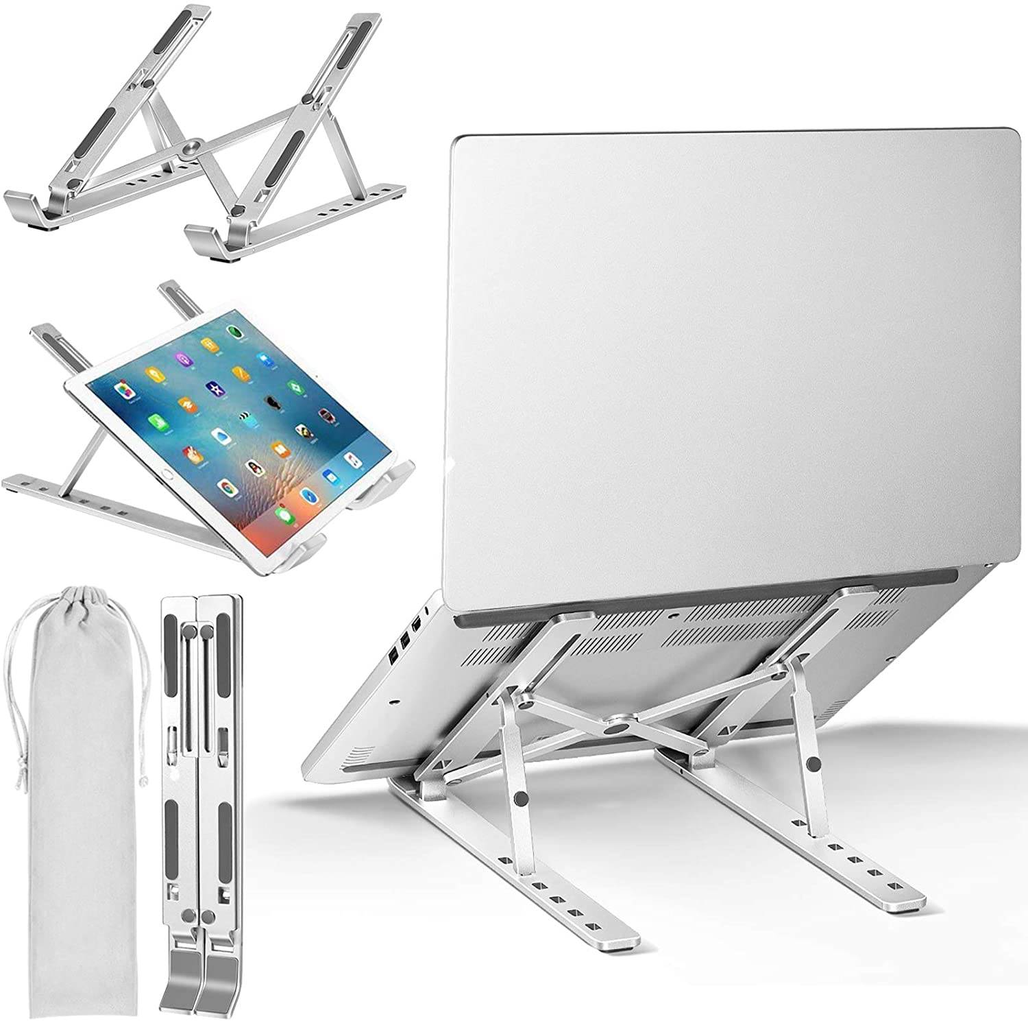 Soporte de aluminio para portátil y tablet