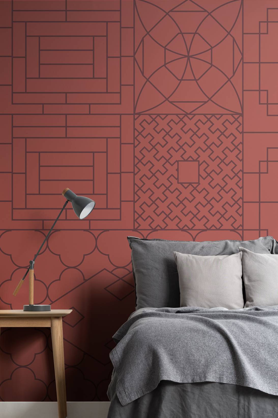 Escorpio Papel pintado Suzhou-Red Room MuralsWallpaper