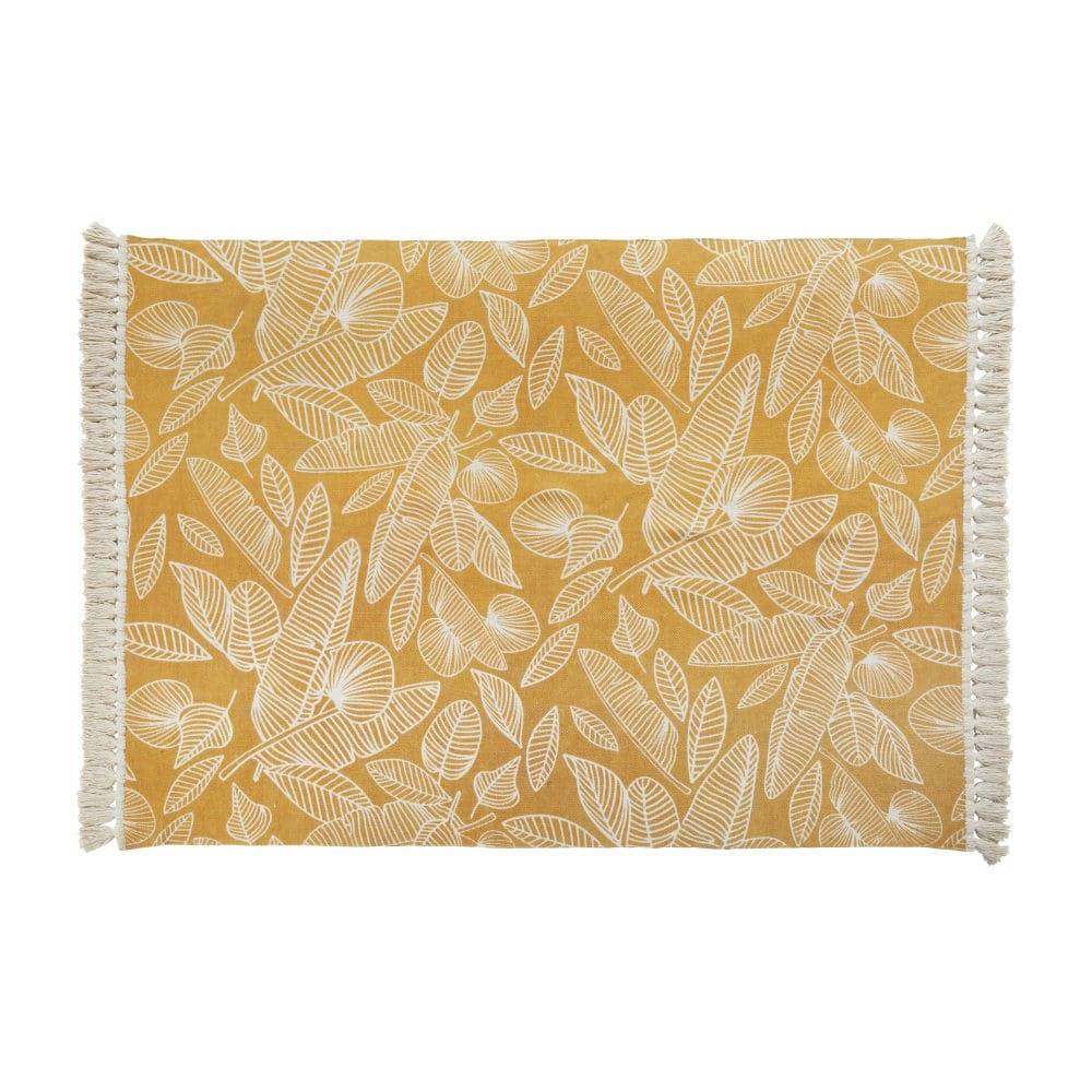 alfombra-de-algodon-crudo-y-amarillo-mostaza-con-pompones-mdm