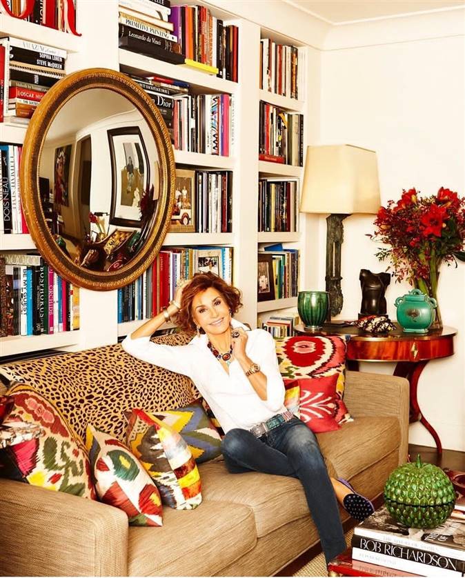 Naty Abascal en el salón de su casa en Madrid, vía Instagram