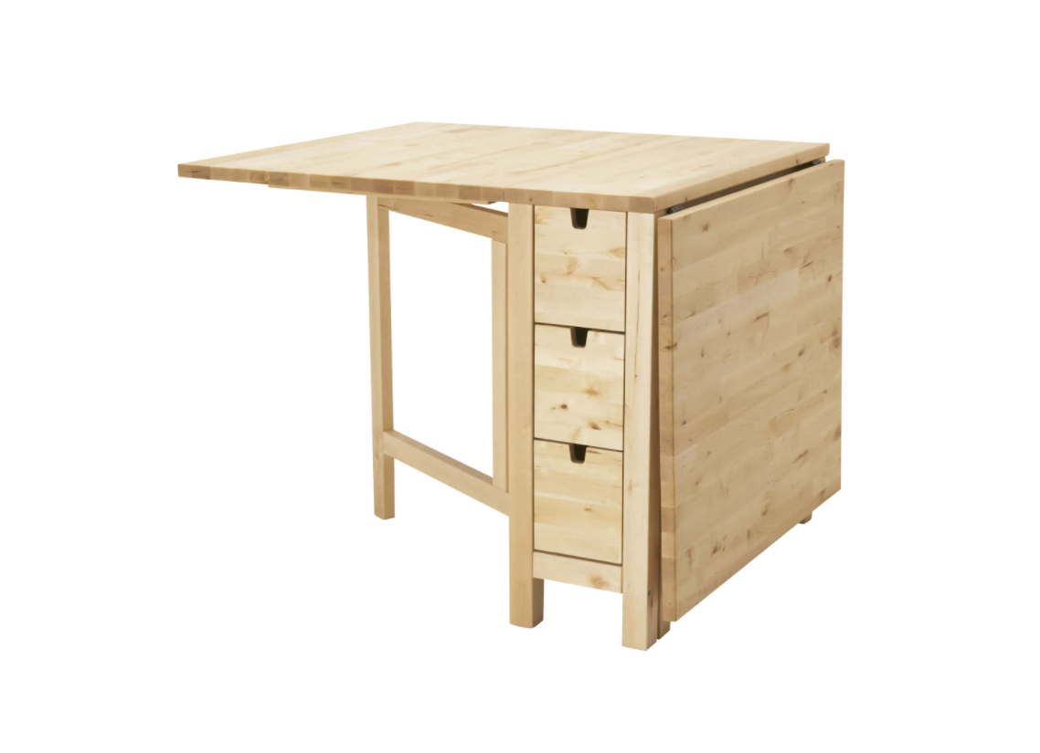 mesa abatible norden ikea madera