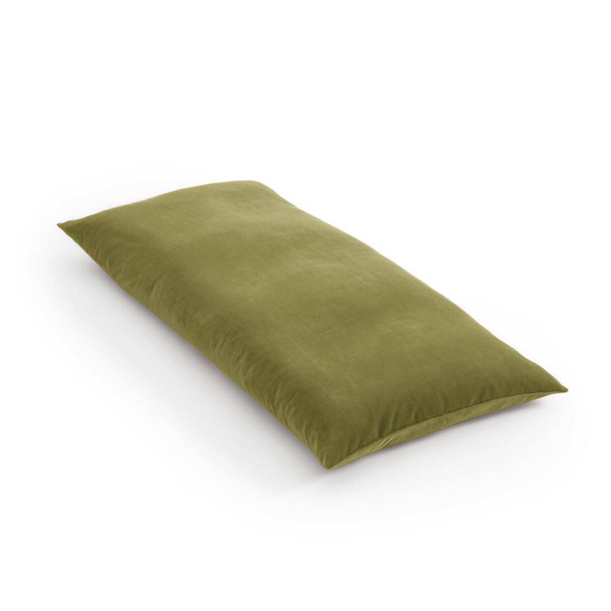 Funda para colchón de suelo de terciopelo en color verde oliva de La Redoute