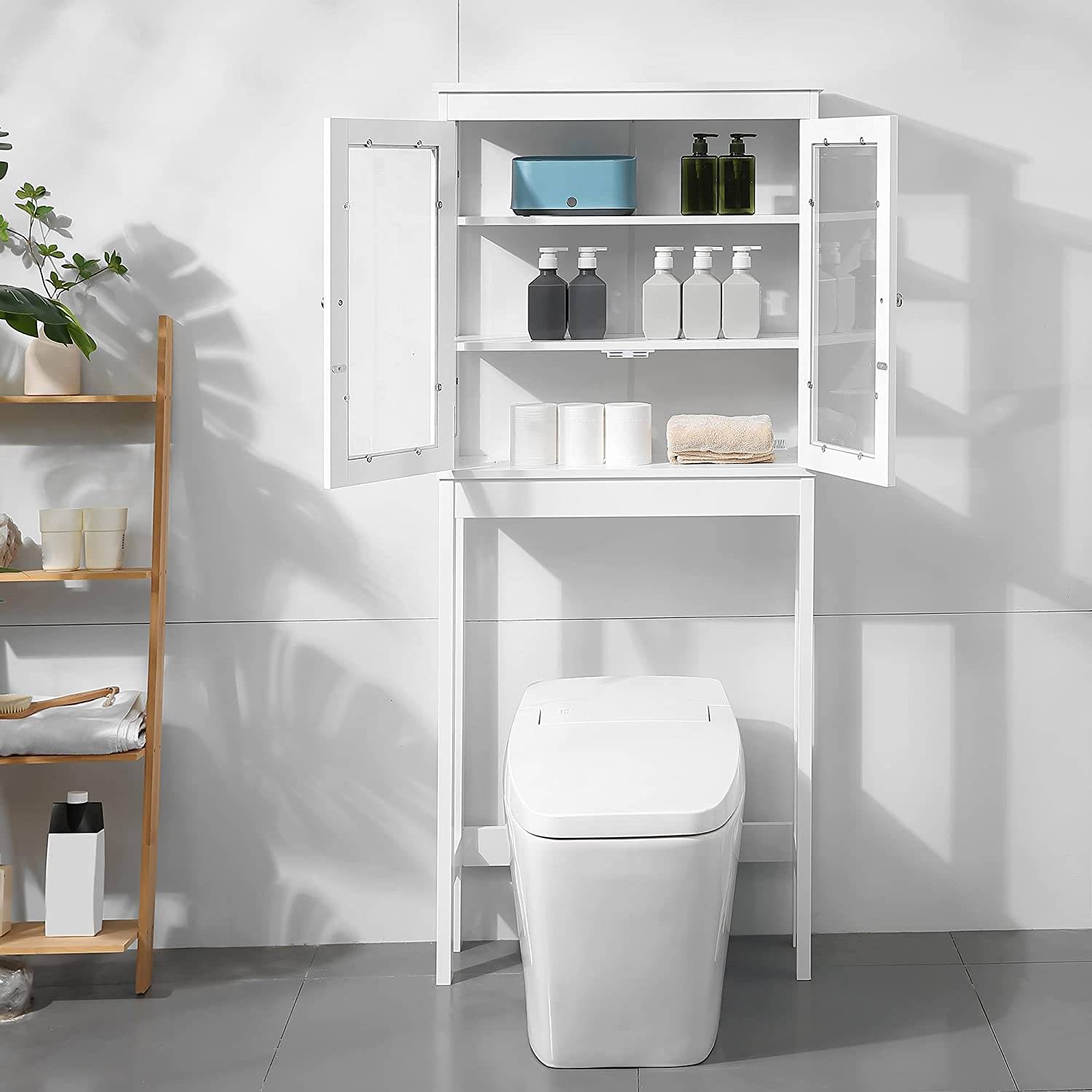 amplificación Salón Enfadarse Estantería sobre wc, la solución más bonita de Amazon para baños pequeños