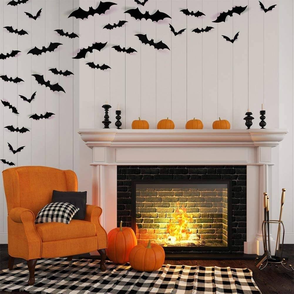 murcielagos pared halloween