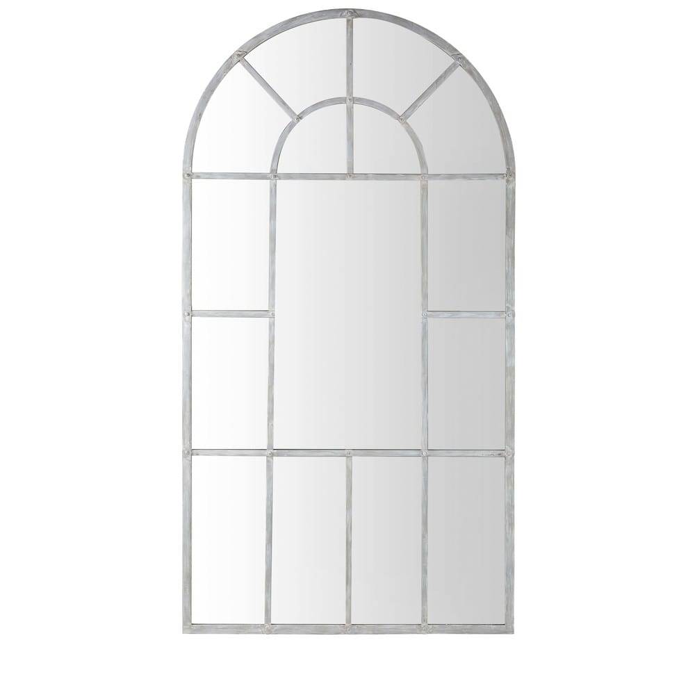 Espejo ventana de metal gris de Maisons du Monde
