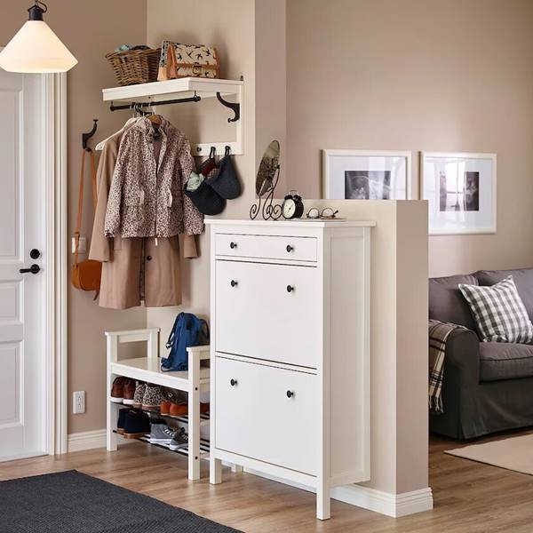 11 ideas geniales y fáciles de IKEA para recibidores pequeños
