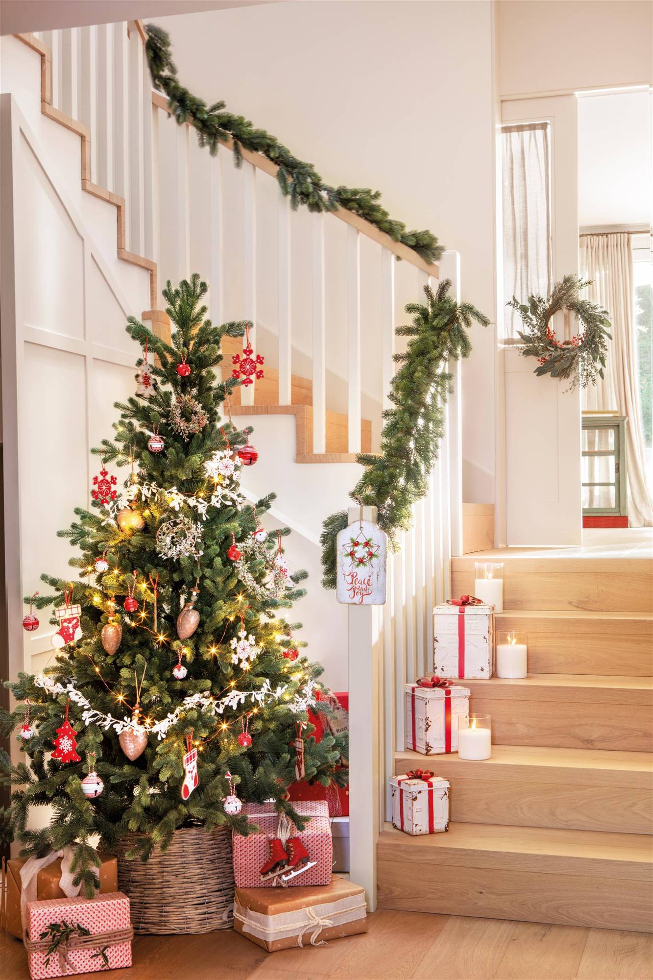 copos de nieve brillante plateado Mantel para árbol de Navidad suave 90 cm redondo color blanco para decoración de árbol de Navidad felpa 