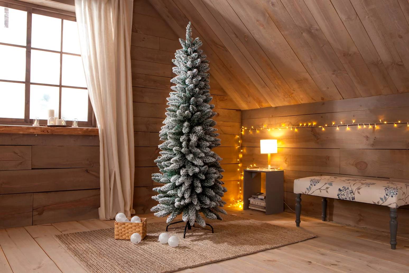 Árbol de Navidad Laponia Slim 180 cm de Leroy Merlin