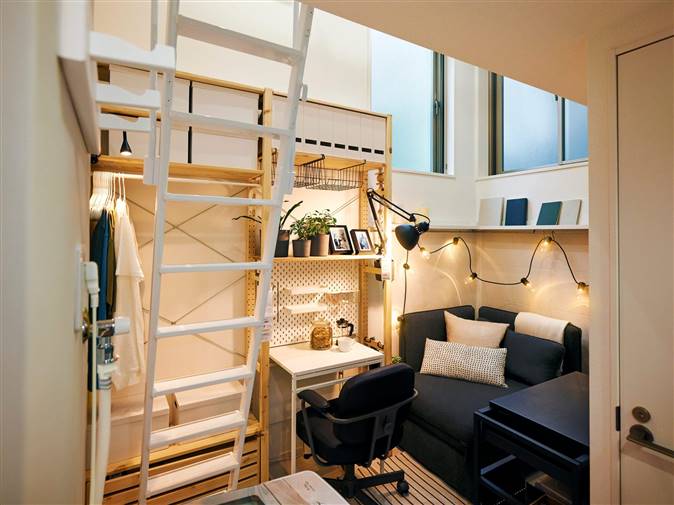 Mini apartamento con muebles de IKEA