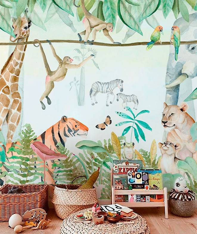 jungla-mural-de-papel-pintado