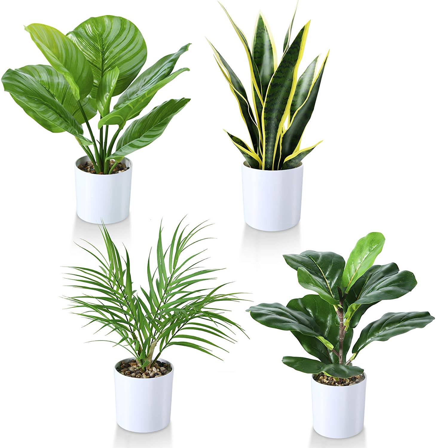 Set de plantas artificiales de Amazon.