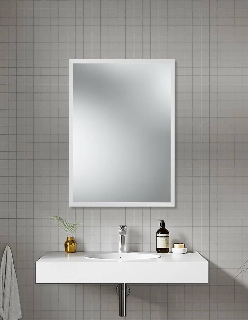 Espejo de baño Argo blanco de Leroy Merlin