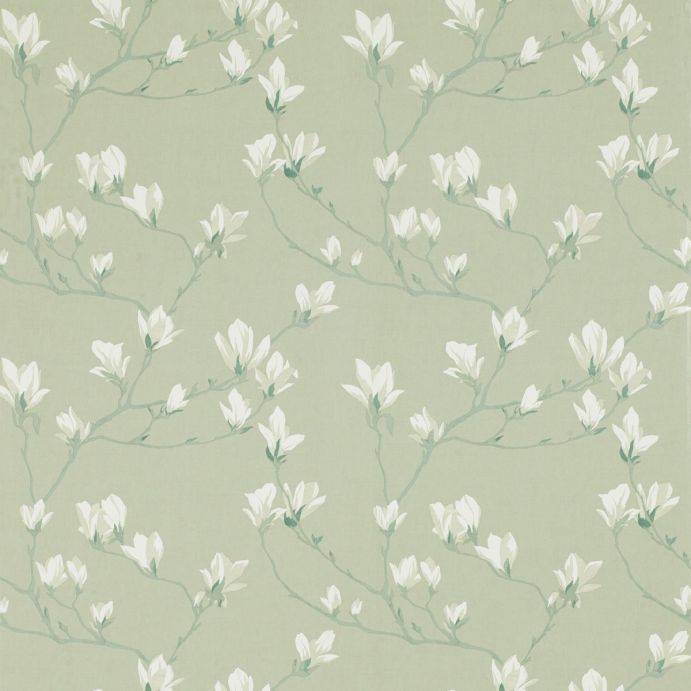 laura ashley papel-pintado-magnolia-grove-verde-seto