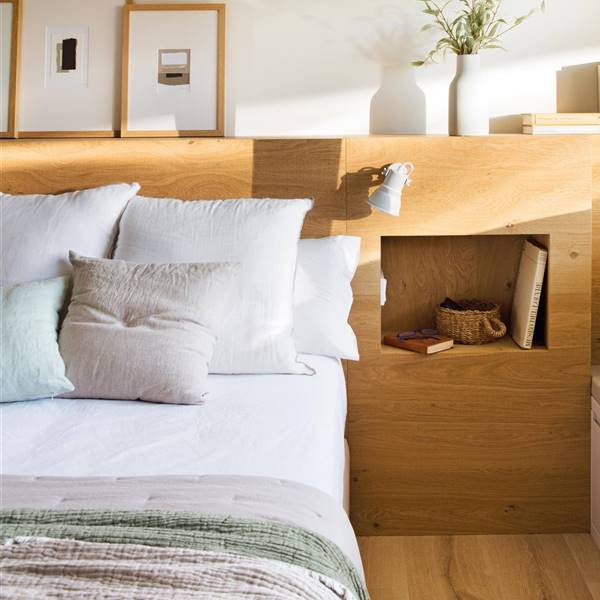 12 cabeceros con mesita integrada, el truco El Mueble para dormitorios pequeños (con shopping)