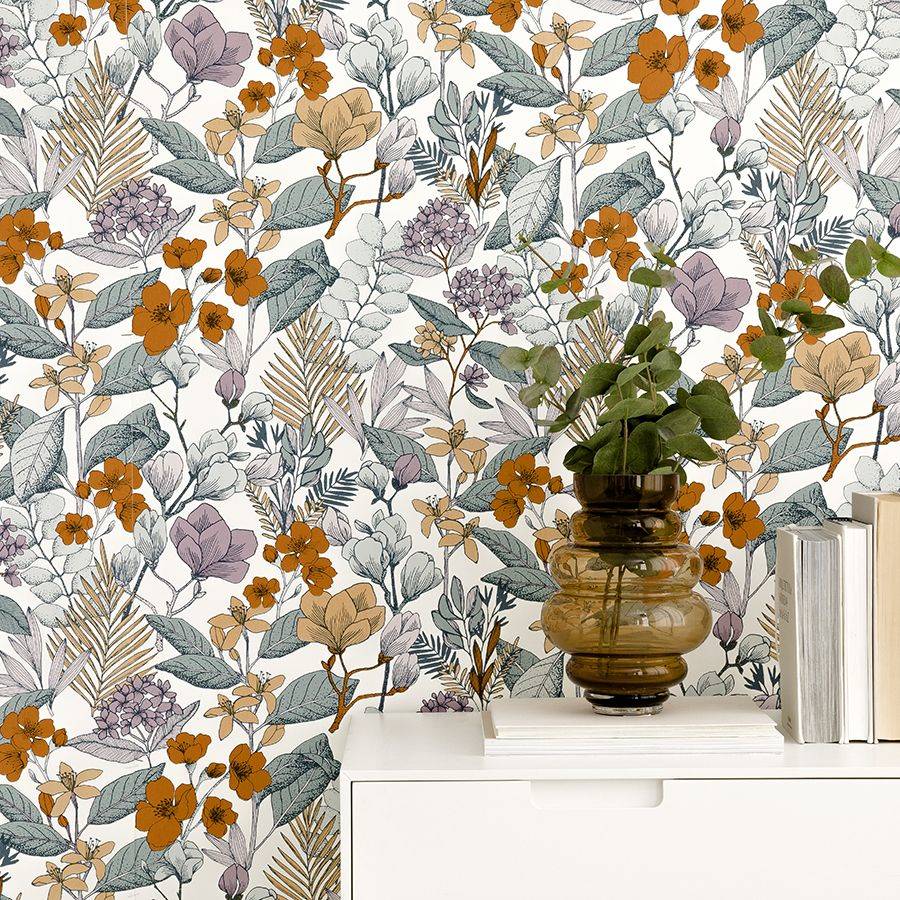 Papel muy floral de Kennay Home 