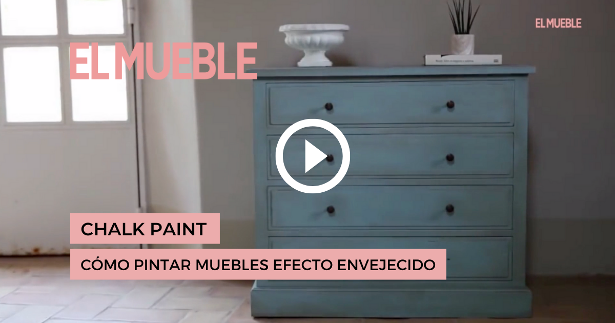 Cómo pintar muebles con efecto con pintura a la tiza (tutorial con