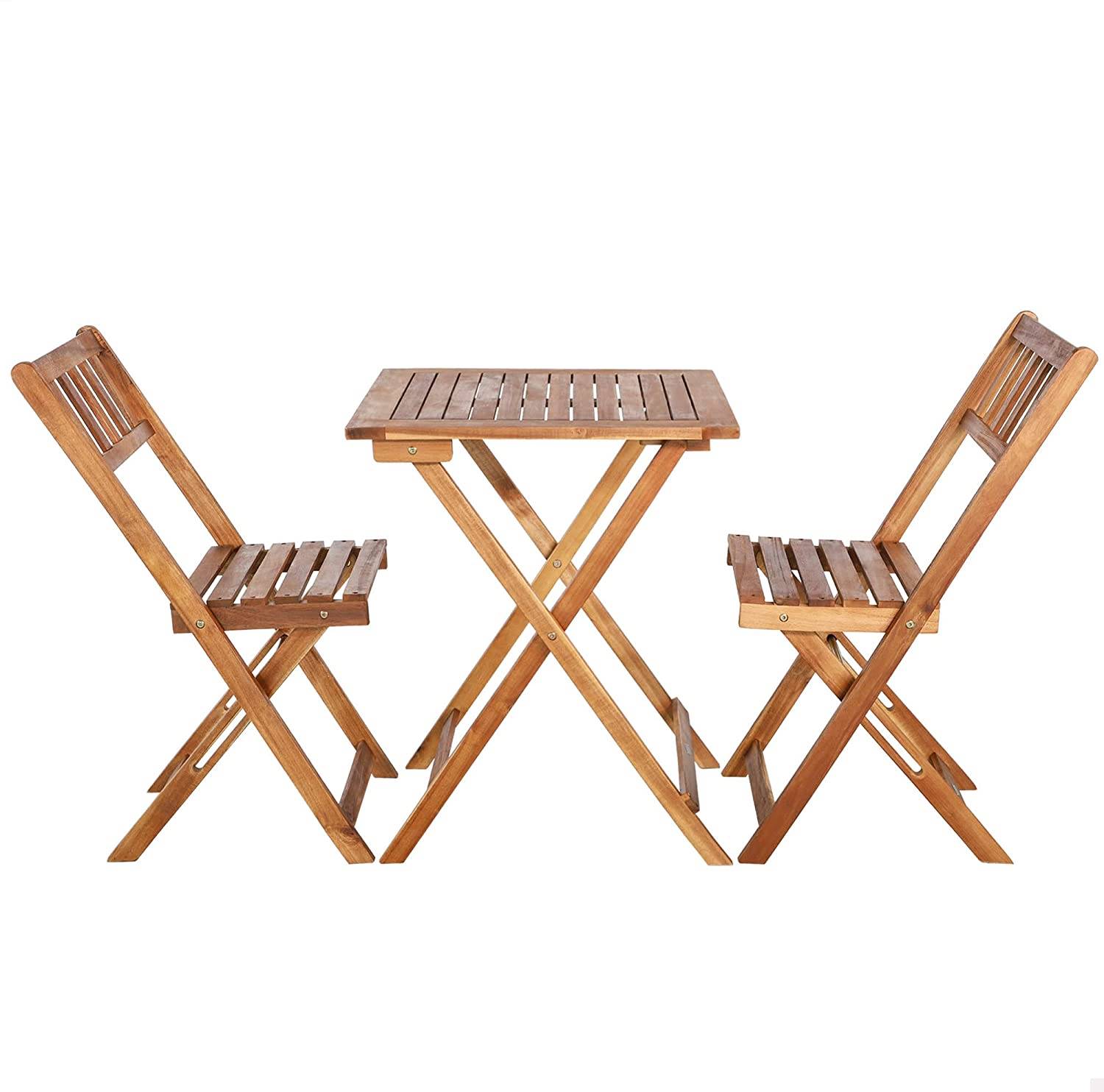 Conjunto de mesa y sillas plegables de madera de Amazon