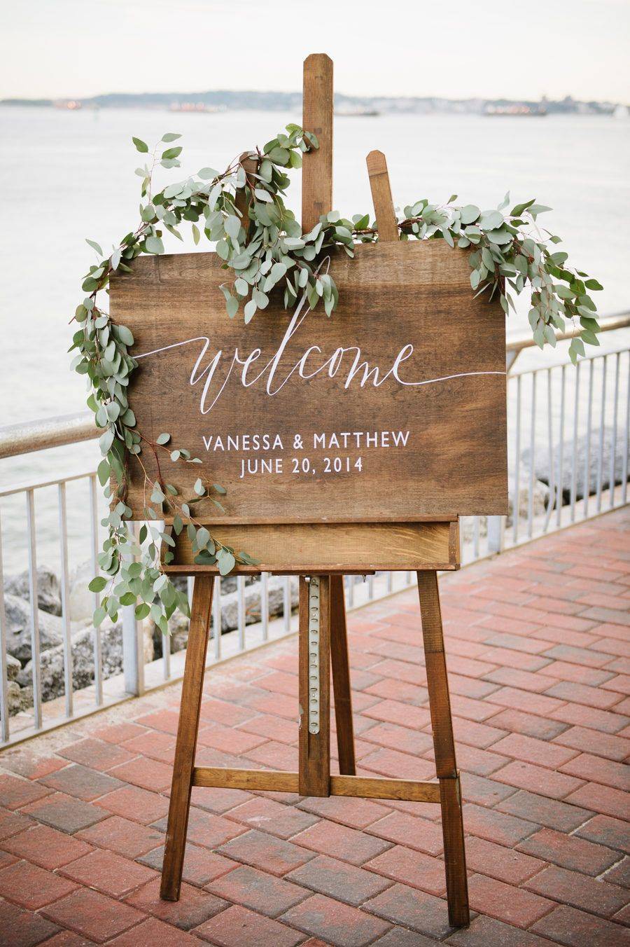 Cartel para boda al aire libre, Pinterest