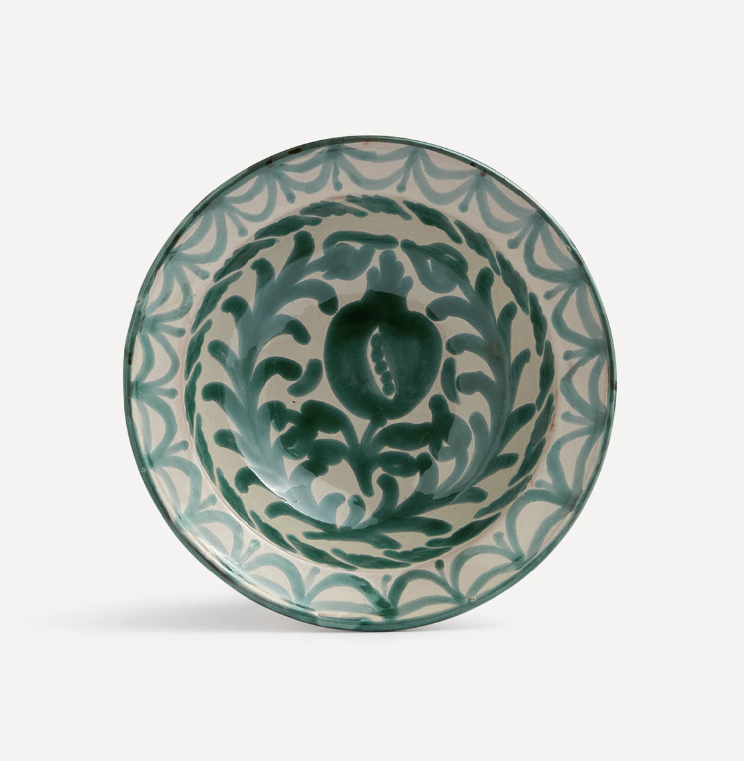 Plato hondo de cerámica Granada de El Corte Ingles