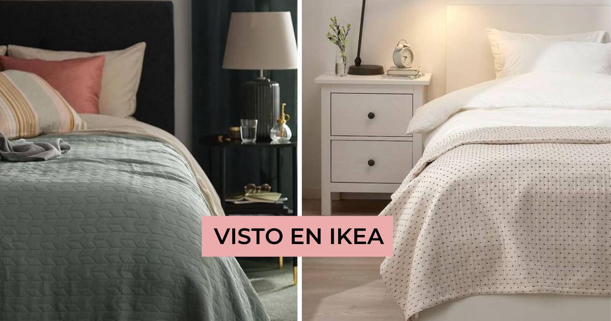oler pegamento máquina Sábanas y colchas de IKEA para un dormitorio con glamour
